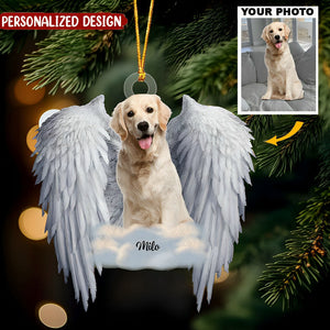 You Are My Angel - Personalized Custom Photo Mica Ornament - Memorial, Christmas Gift For Pet Lover, Pet Owner