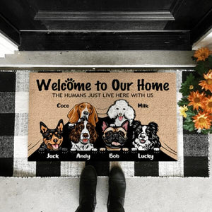 Welcome to Dog's Home - Personalized Decorative Mat