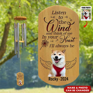 Personalized Gift For Pet Memorial Dog Cat Loss Remembering Wind Chimes